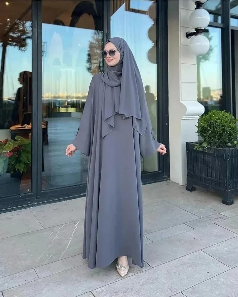 Grey Arabic Abaya Pehnawayyofficial