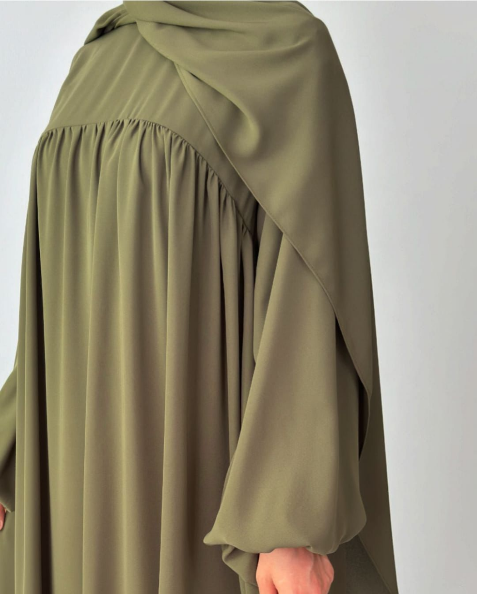 Orchid Abaya With Staller